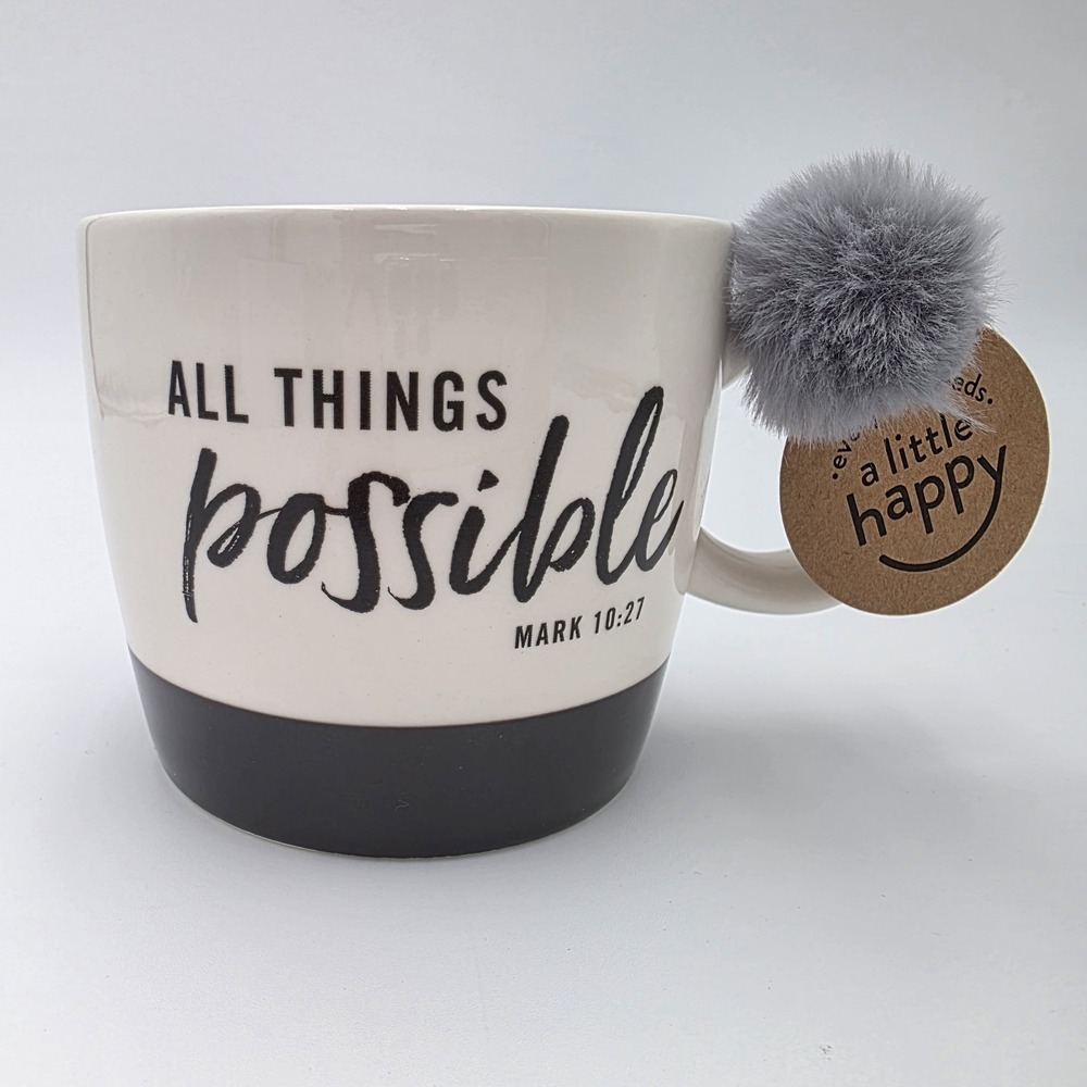 All Things Possible, Mark 10:27 by Day Spring Coffee Tea Mug Cup, Brand New Gift